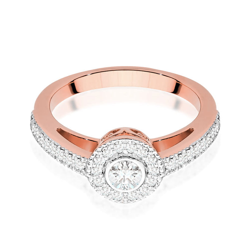 Inel Aur 14K cu Diamante Naturale 0.38 ct, imaginea 10 din 11