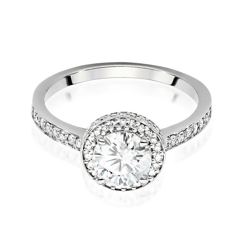 Inel Aur 14K cu Diamante Naturale 1.38 ct, imaginea 5 din 9