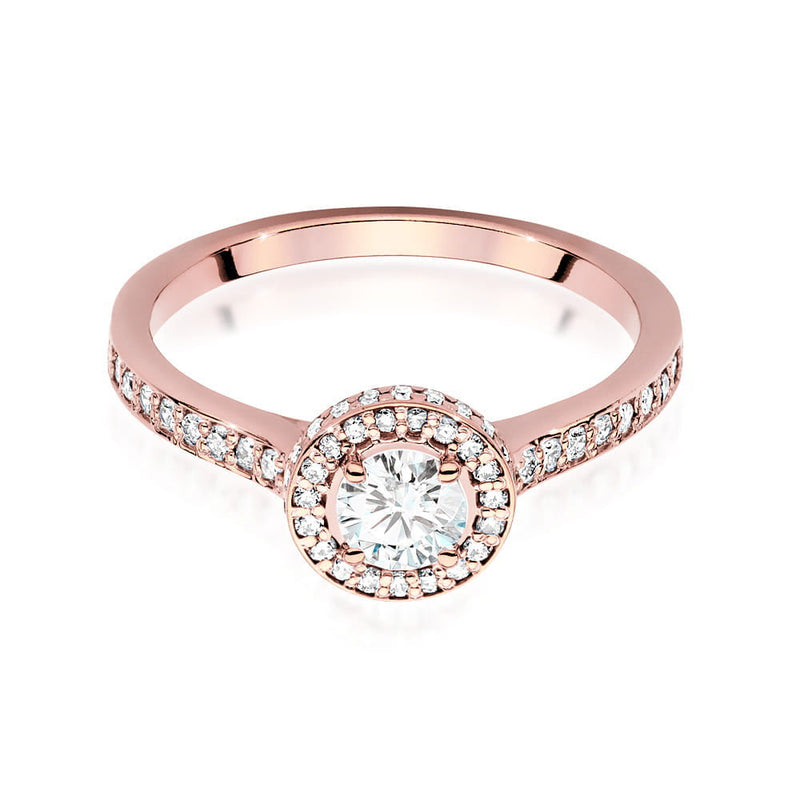 Inel Aur 14K cu Diamante Naturale 0.74 ct, imaginea 9 din 10