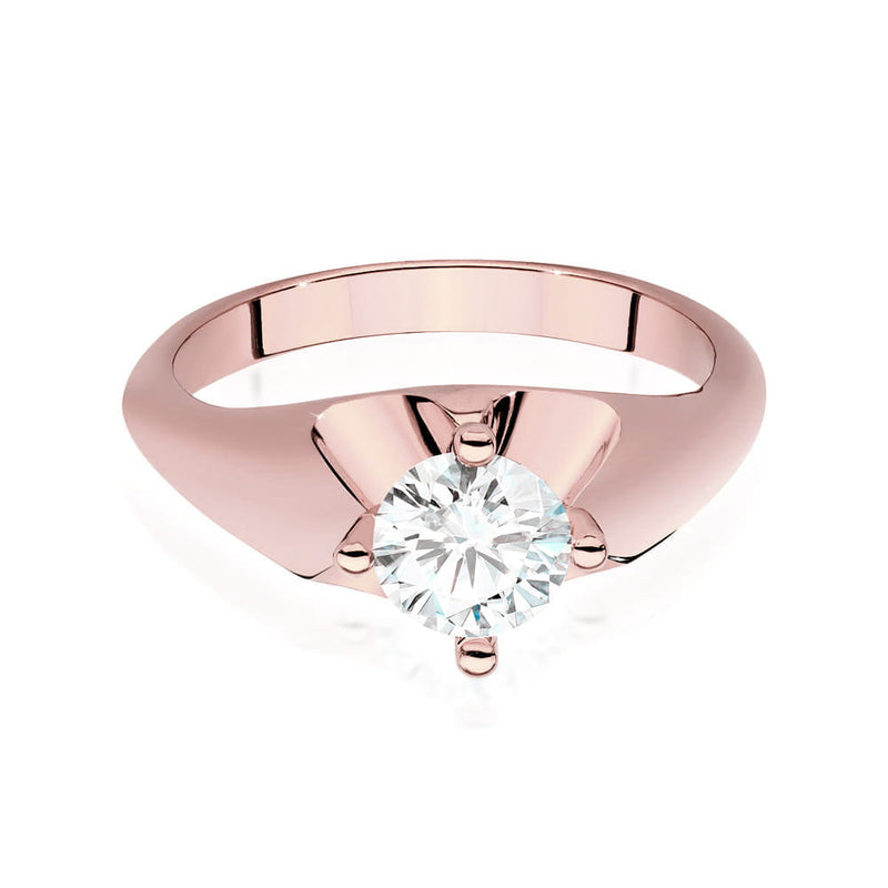 Inel Aur 14K cu Diamant Natural 0.70 ct, imaginea 8 din 9