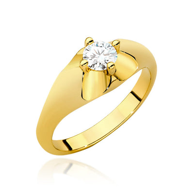 Inel Aur 14K cu Diamant Natural 0.40 ct