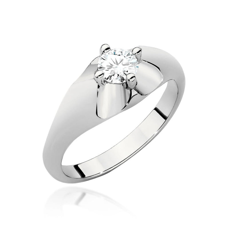 Inel Aur 14K cu Diamant Natural 0.40 ct, imaginea 4 din 9