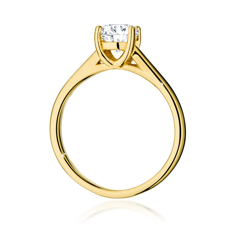 Inel Aur 14K cu Diamant Natural 1.00 ct, imaginea 3 din 9