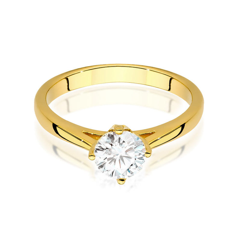Inel Aur 14K cu Diamant Natural 0.70 ct, imaginea 2 din 9