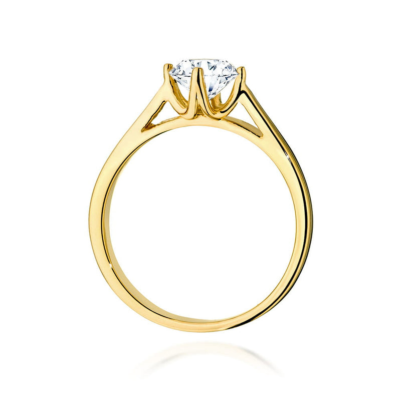 Inel Aur 14K cu Diamant Natural 0.70 ct, imaginea 3 din 9