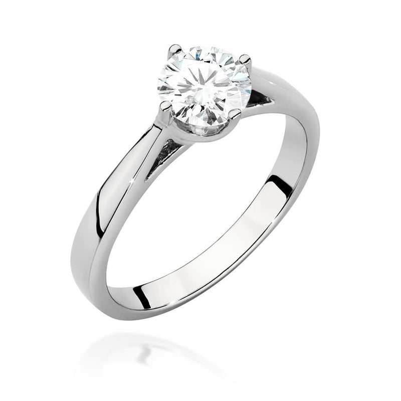 Inel Aur 14K cu Diamant Natural 0.70 ct, imaginea 4 din 9