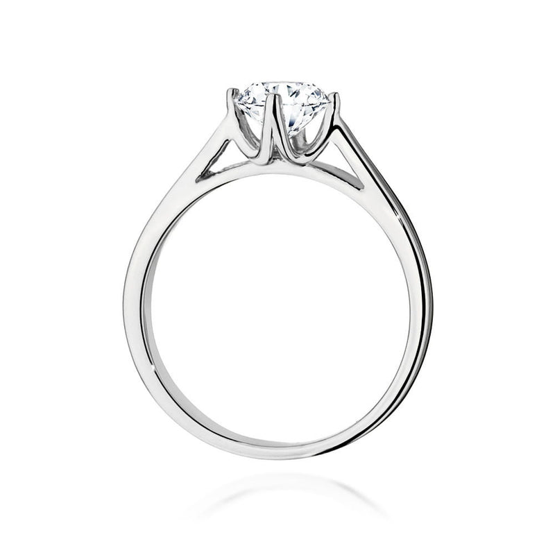Inel Aur 14K cu Diamant Natural 0.70 ct, imaginea 6 din 9