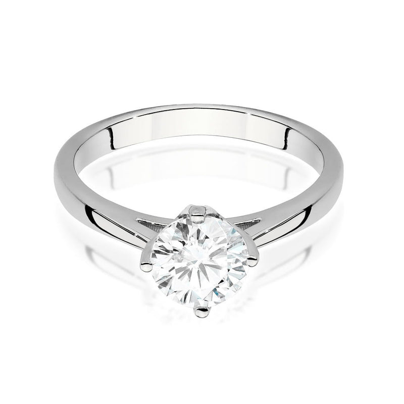 Inel Aur 14K cu Diamant Natural 1.00 ct, imaginea 5 din 9