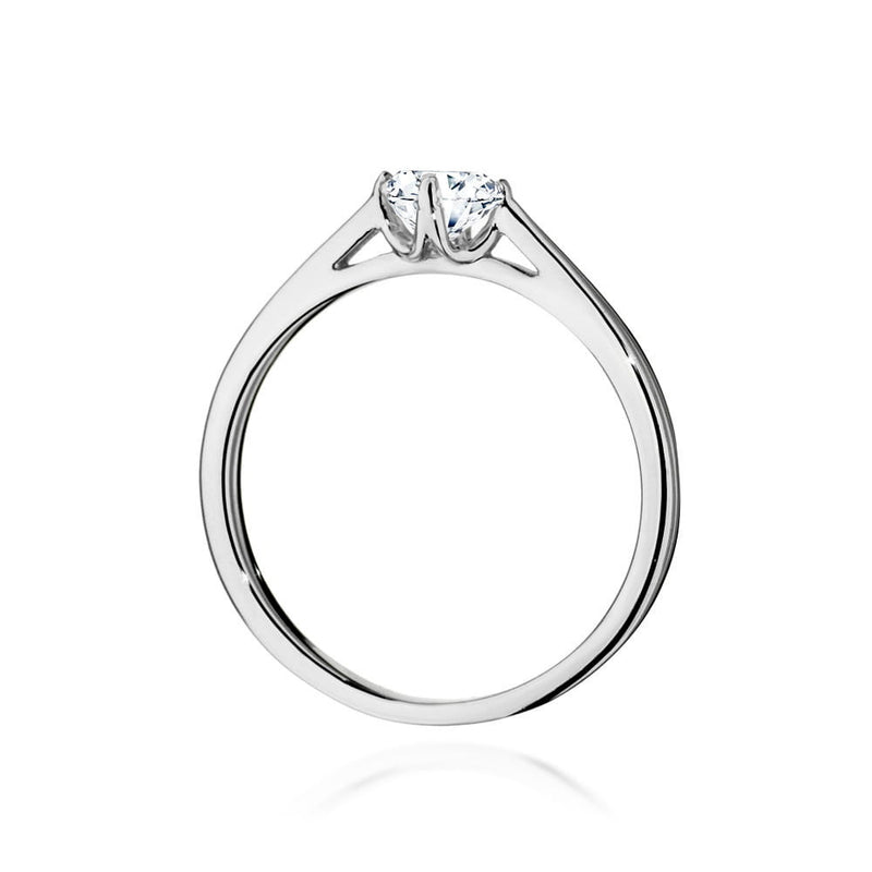 Inel Aur 14K cu Diamant Natural 0.40 ct, imaginea 6 din 9