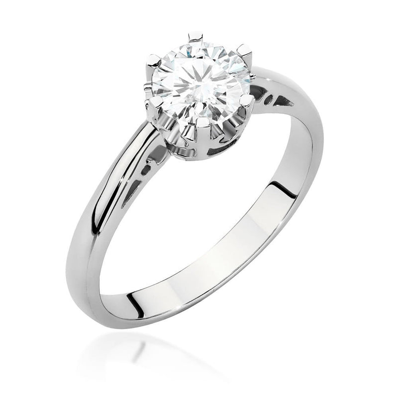 Inel Aur 14K cu Diamant Natural 0.70 ct, imaginea 4 din 9