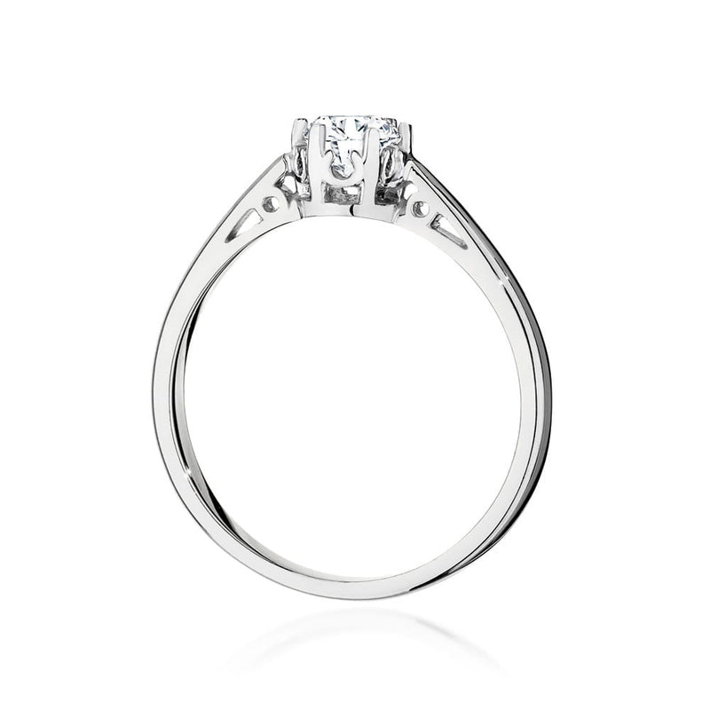 Inel Aur 14K cu Diamant Natural 0.40 ct, imaginea 6 din 9