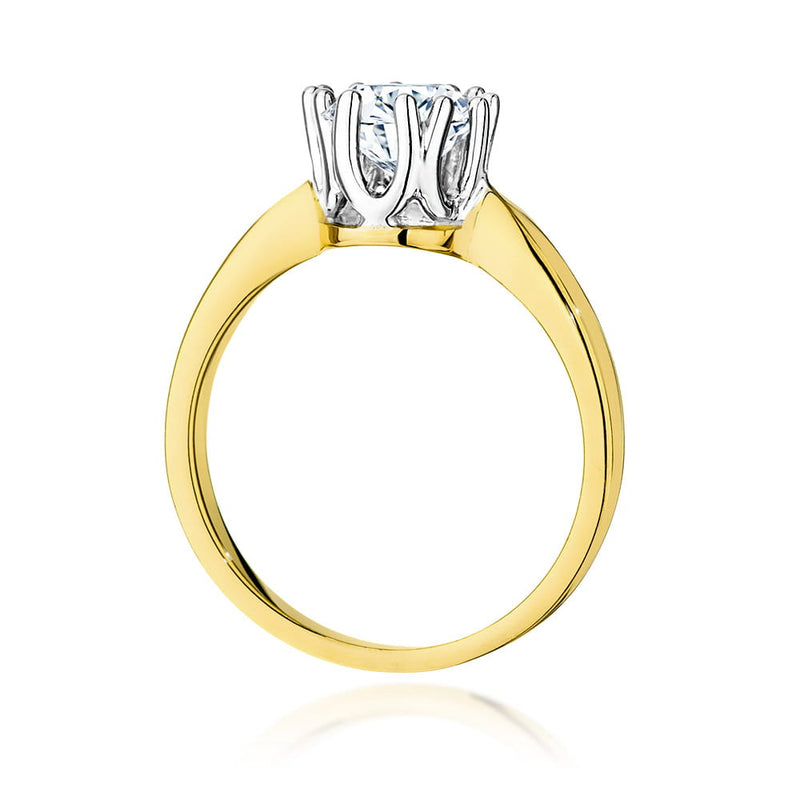 Inel Aur 14K cu Diamant Natural 1.00 ct, imaginea 3 din 9