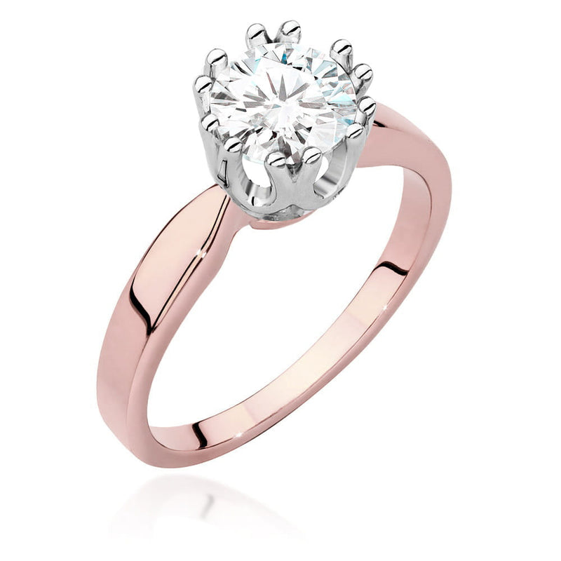Inel Aur 14K cu Diamant Natural 1.00 ct, imaginea 7 din 9