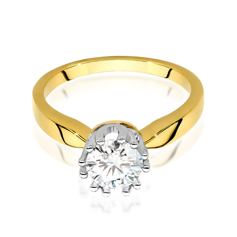 Inel Aur 14K cu Diamant Natural 0.70 ct, imaginea 2 din 9