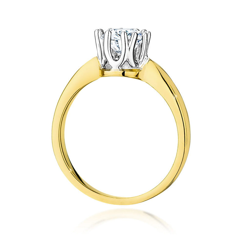 Inel Aur 14K cu Diamant Natural 0.70 ct, imaginea 3 din 9