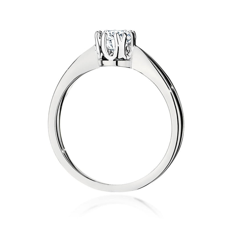 Inel Aur 14K cu Diamant Natural 0.40 ct, imaginea 4 din 7