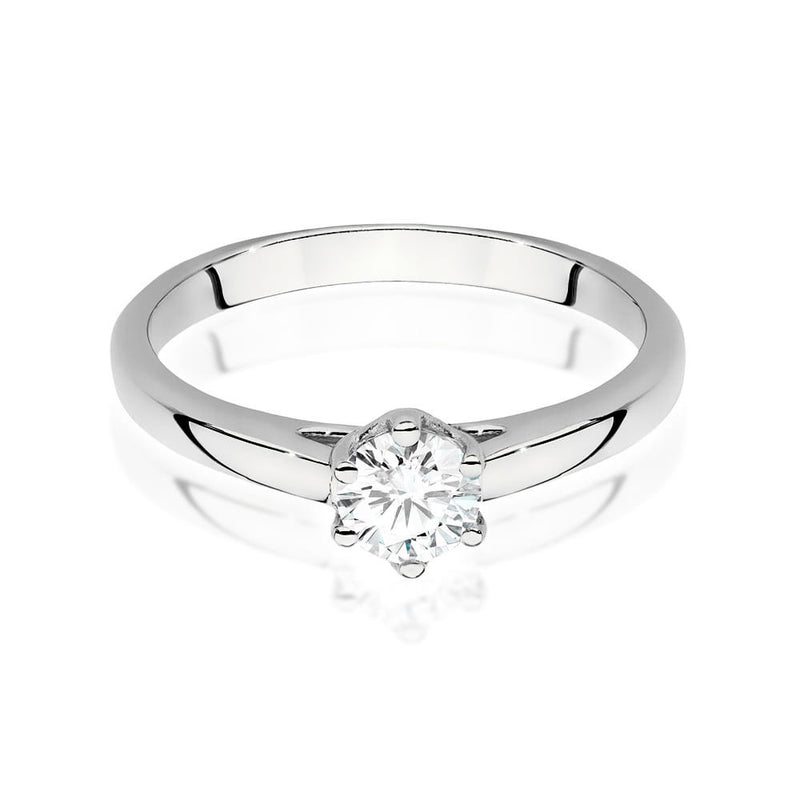 Inel Aur 14K cu Diamant Natural 0.40 ct, imaginea 5 din 9