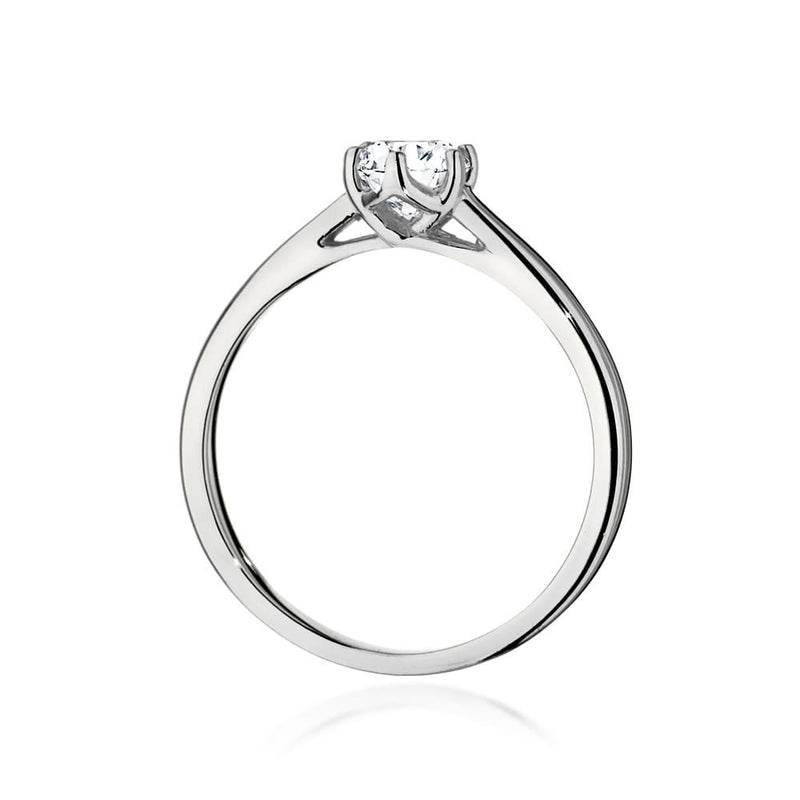 Inel Aur 14K cu Diamant Natural 0.40 ct, imaginea 6 din 9