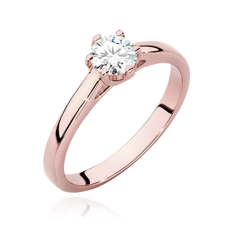 Inel Aur 14K cu Diamant Natural 0.40 ct, imaginea 7 din 9