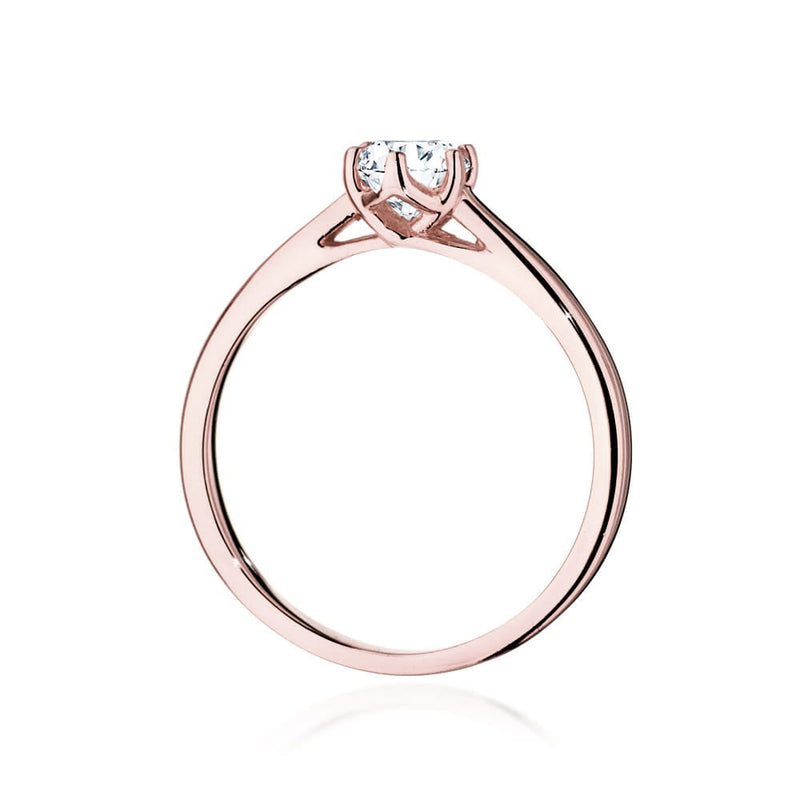 Inel Aur 14K cu Diamant Natural 0.40 ct, imaginea 9 din 9