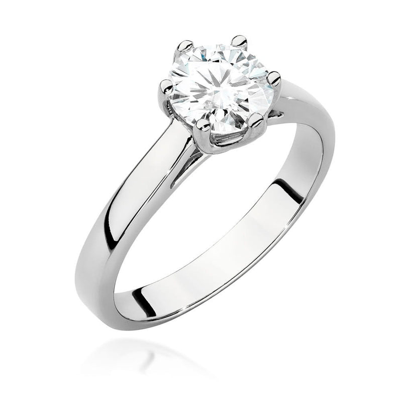 Inel Aur 14K cu Diamant Natural 1.00 ct, imaginea 4 din 9