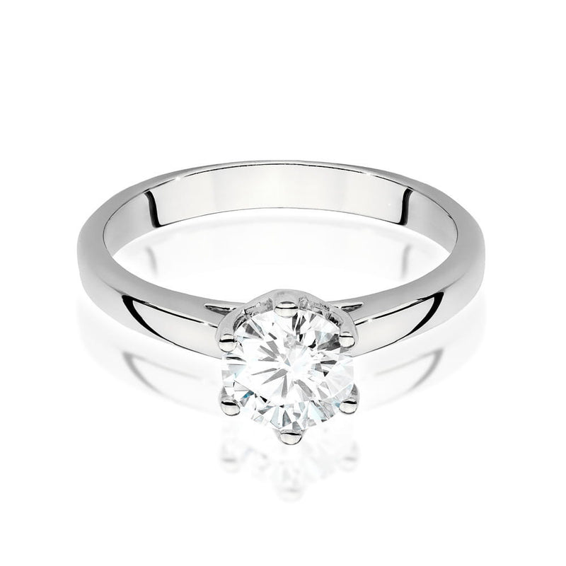 Inel Aur 14K cu Diamant Natural 1.00 ct, imaginea 5 din 9