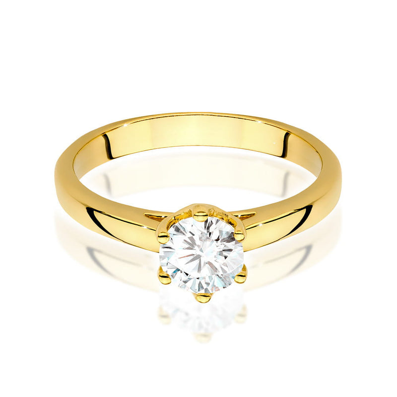 Inel Aur 14K cu Diamant Natural 0.70 ct, imaginea 2 din 9