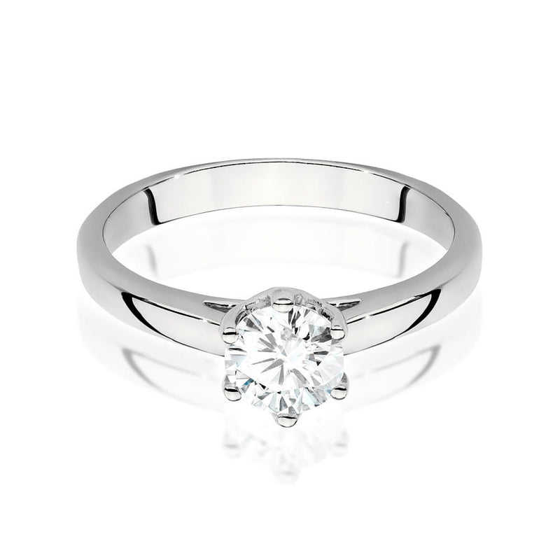 Inel Aur 14K cu Diamant Natural 0.70 ct, imaginea 5 din 9