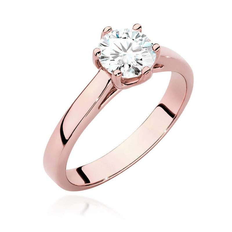Inel Aur 14K cu Diamant Natural 0.70 ct, imaginea 7 din 9