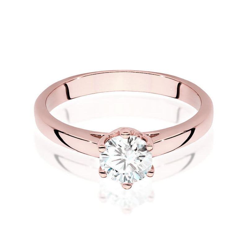 Inel Aur 14K cu Diamant Natural 0.70 ct, imaginea 8 din 9