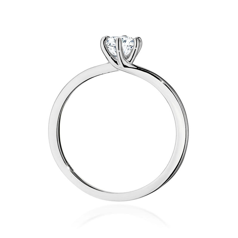 Inel Aur 14K cu Diamant Natural 0.40 ct, imaginea 6 din 9