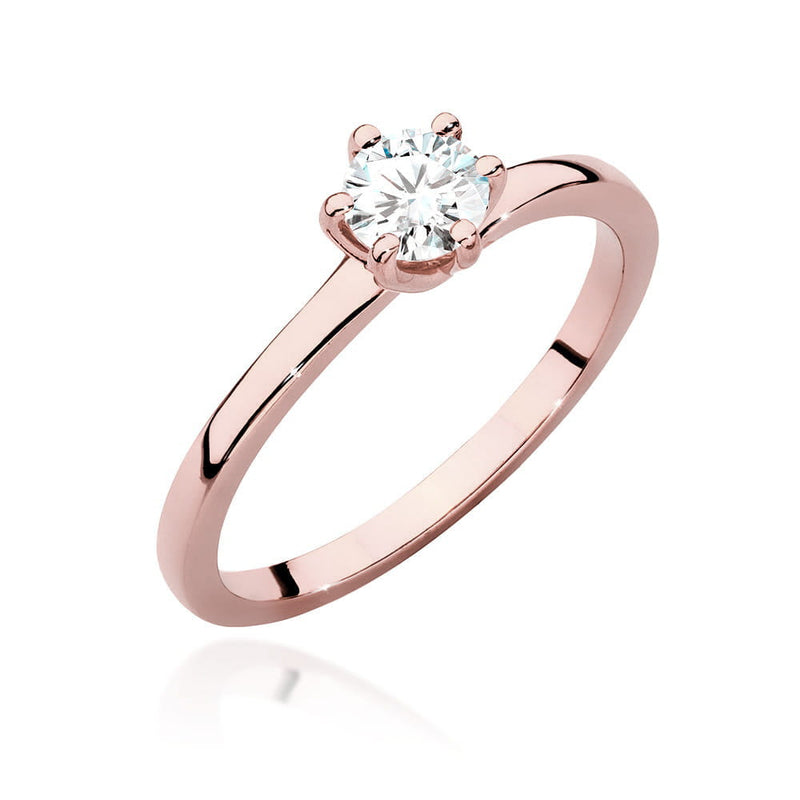 Inel Aur 14K cu Diamant Natural 0.40 ct, imaginea 7 din 9
