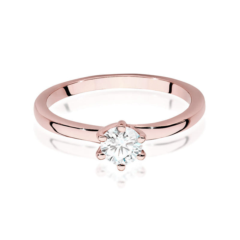 Inel Aur 14K cu Diamant Natural 0.40 ct, imaginea 8 din 9