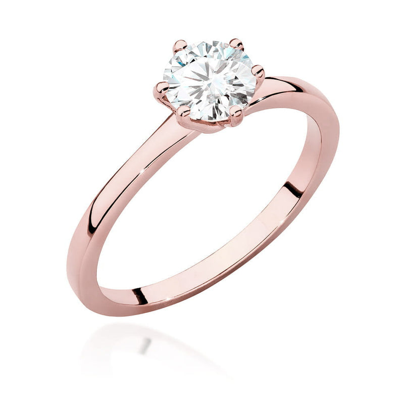 Inel Aur 14K cu Diamant Natural 0.70 ct, imaginea 7 din 9