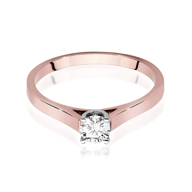 Inel Aur 14K cu Diamant Natural 0.40 ct, imaginea 8 din 9