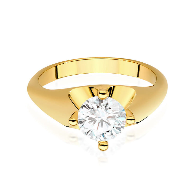 Inel Aur 14K cu Diamant Natural 1.00 ct, imaginea 2 din 9