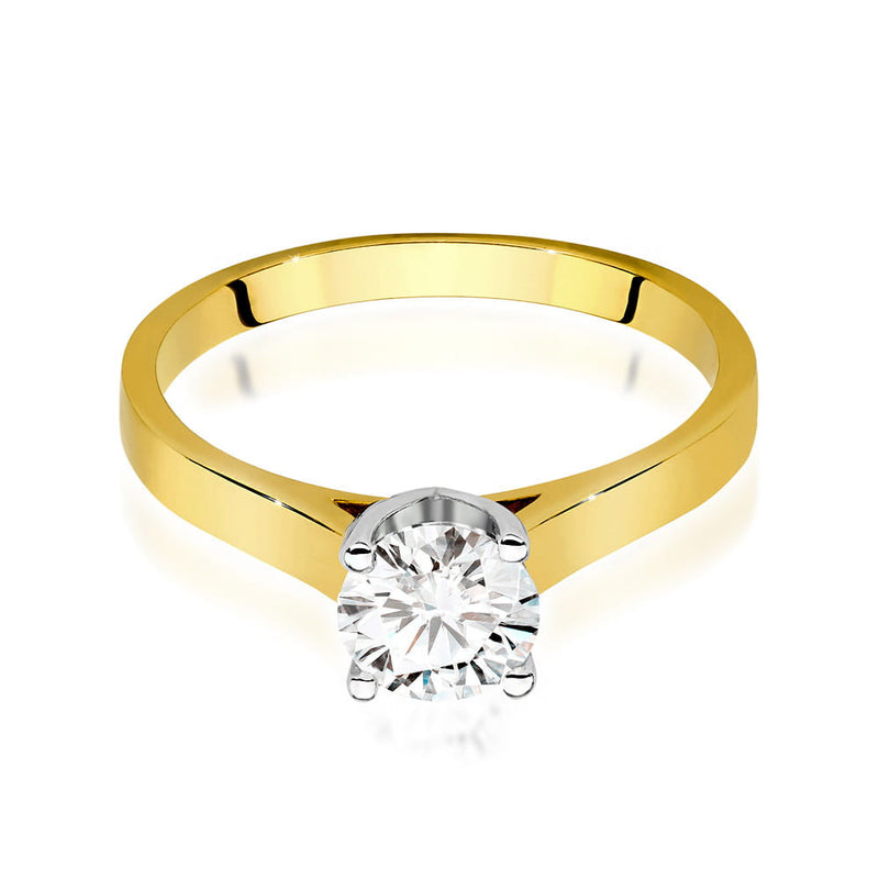 Inel Aur 14K cu Diamant Natural 0.70 ct, imaginea 2 din 9