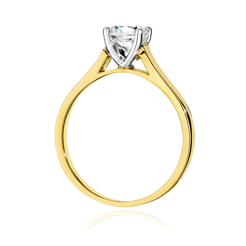 Inel Aur 14K cu Diamant Natural 1.00 ct, imaginea 3 din 9