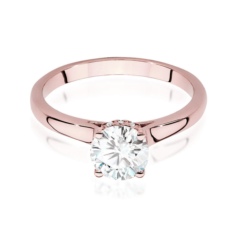 Inel Aur 14K cu Diamante Naturale 1.07 ct, imaginea 8 din 9