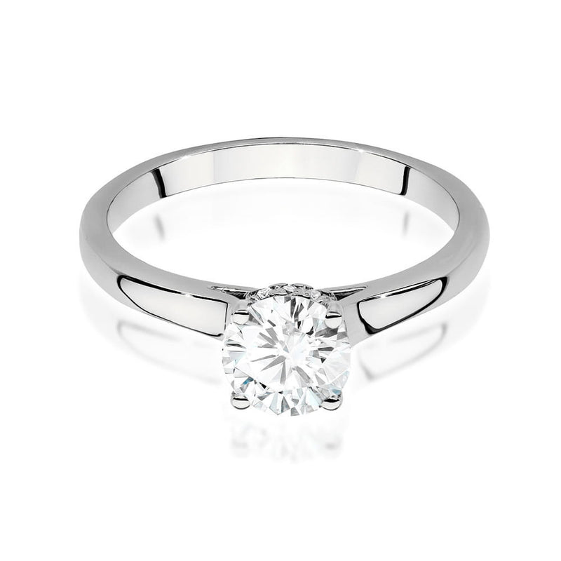 Inel Aur 14K cu Diamante Naturale 0.76 ct, imaginea 5 din 9