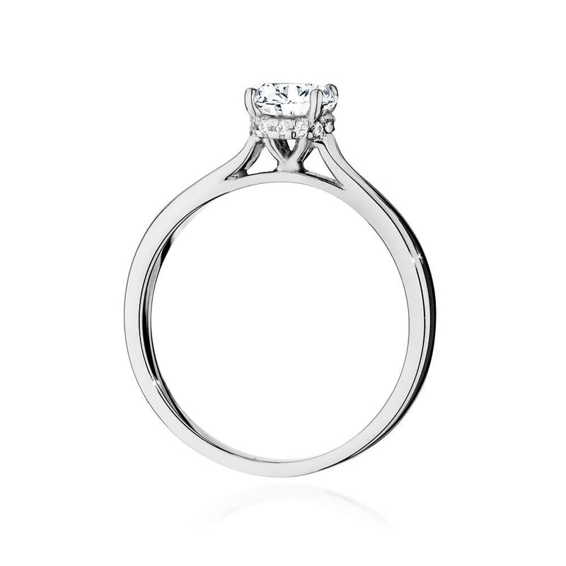 Inel Aur 14K cu Diamante Naturale 0.76 ct, imaginea 6 din 9