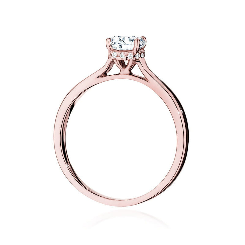 Inel Aur 14K cu Diamante Naturale 0.76 ct, imaginea 9 din 9