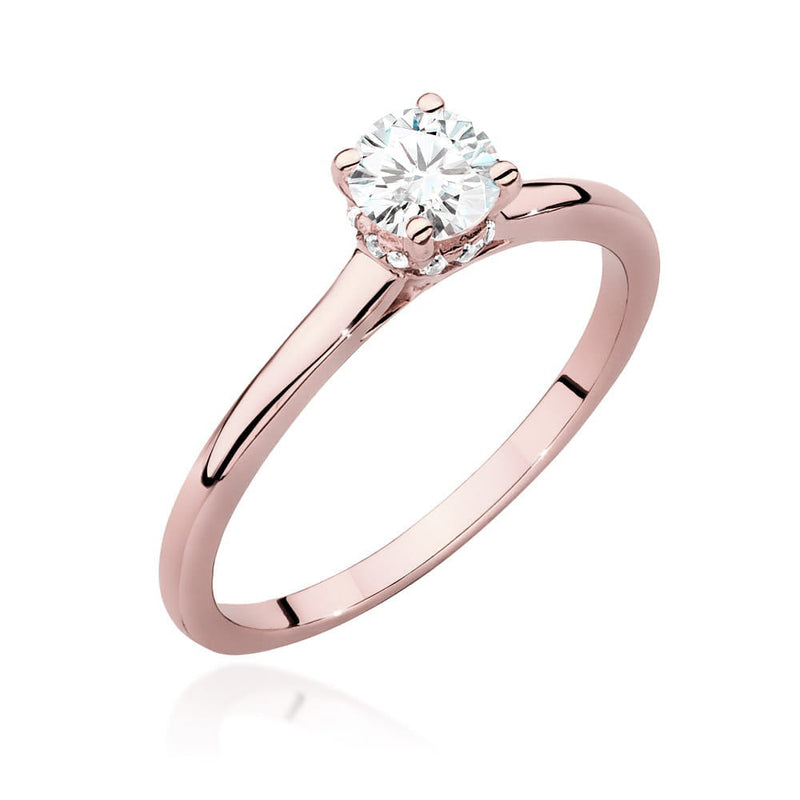 Inel Aur 14K cu Diamante Naturale 0.46 ct, imaginea 7 din 8