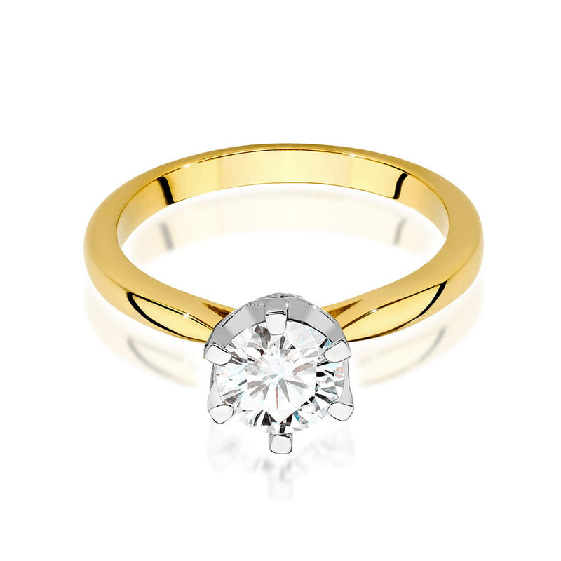Inel Aur 14K cu Diamante Naturale 1.06 ct, imaginea 2 din 9