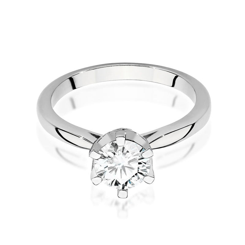 Inel Aur 14K cu Diamante Naturale 1.06 ct, imaginea 5 din 9