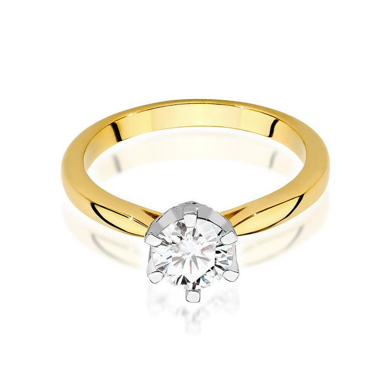 Inel Aur 14K cu Diamante Naturale 0.76 ct, imaginea 2 din 9