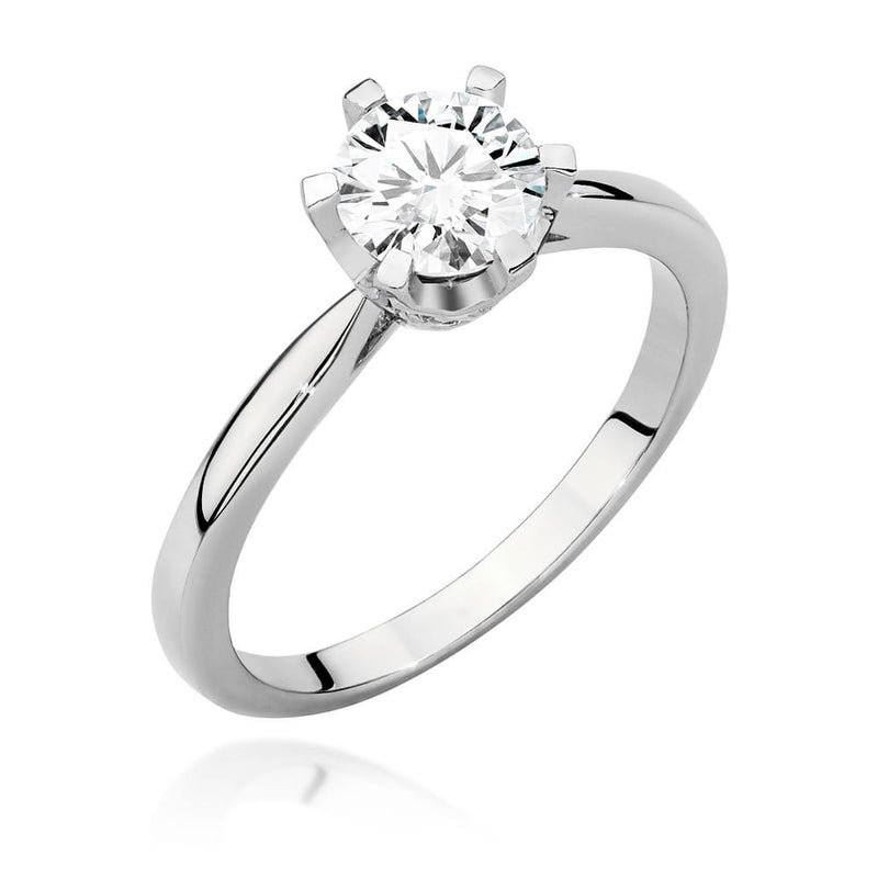 Inel Aur 14K cu Diamante Naturale 0.76 ct, imaginea 4 din 9