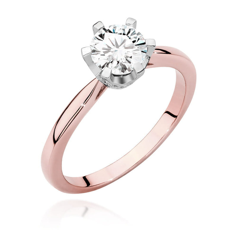 Inel Aur 14K cu Diamante Naturale 0.76 ct, imaginea 7 din 9