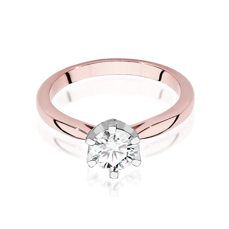 Inel Aur 14K cu Diamante Naturale 0.76 ct, imaginea 8 din 9