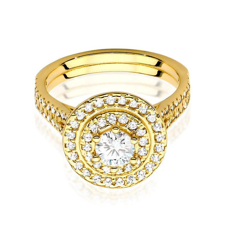 Inel Aur 14K cu Diamante Naturale 1.01 ct, imaginea 2 din 9